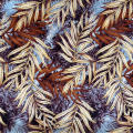 柔软的Challis Plain Floral Printed Tecido Viscose Rayon面料